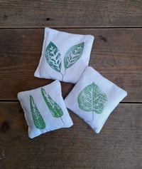 Image 1 of Handmade Lavender Bags – Green Leaf Design