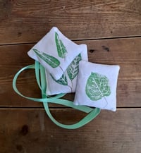 Image 2 of Handmade Lavender Bags – Green Leaf Design