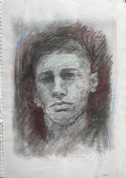 Image of Mixed Media Portrait Study 
