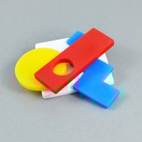 Image 1 of WAVE / DOT / DASH Brooch