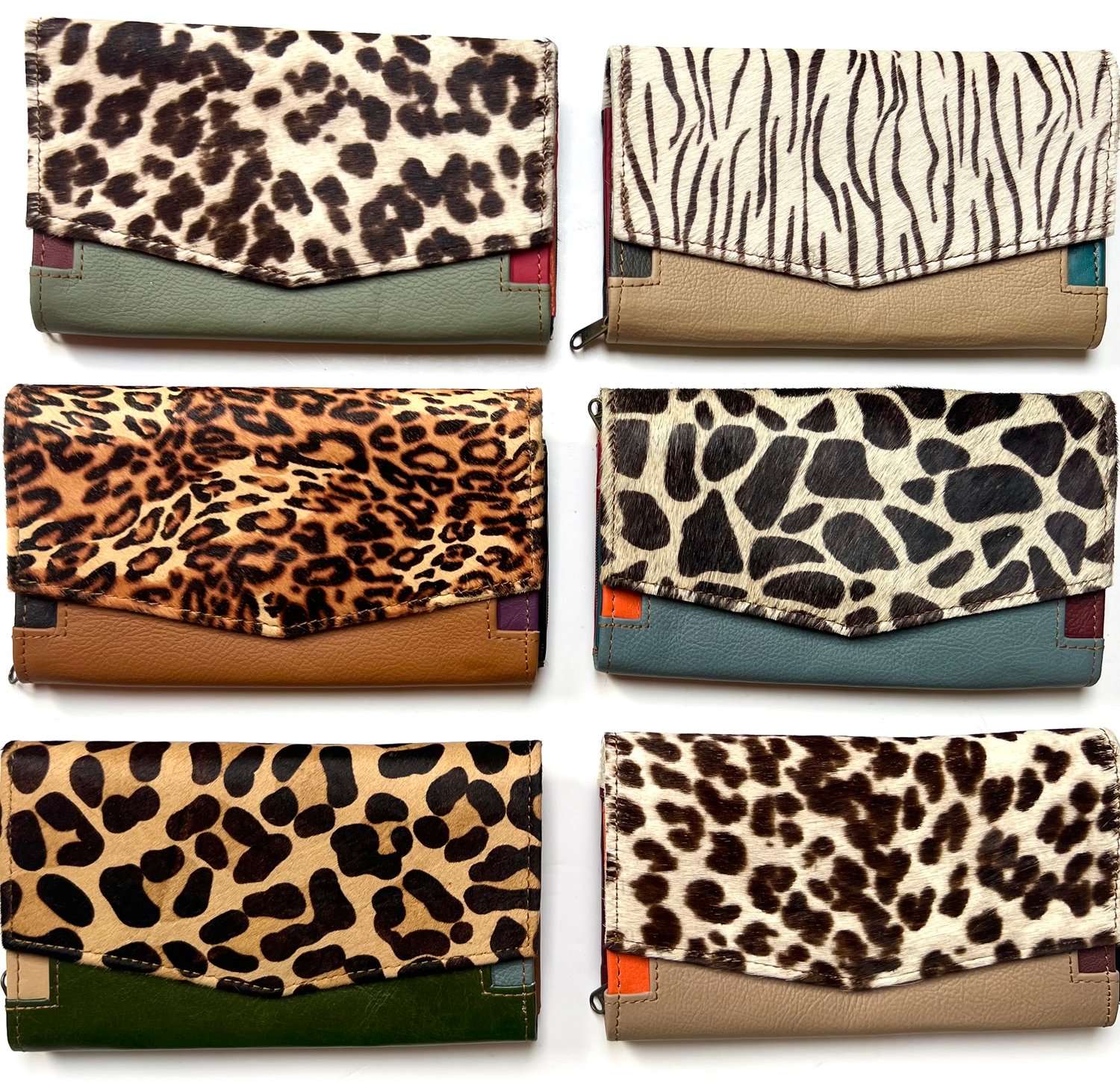 Image of Leather & fur purse #2