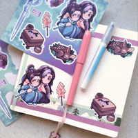 Image 2 of „Let me pet you A-Qiao” sticker sheet