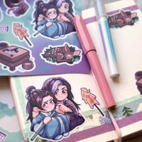 Image 3 of „Let me pet you A-Qiao” sticker sheet