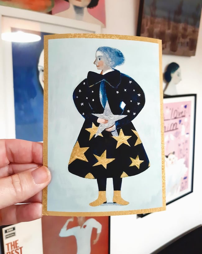 Stardusting ~ Yuletide print