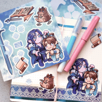 Image 2 of „King and his Advisor” sticker sheet