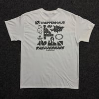 Image 1 of multilogo crew shirt white