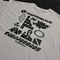 Image 2 of multilogo crew shirt white