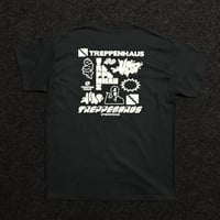 Image 1 of multilogo crew shirt black