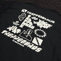 Image 2 of multilogo crew shirt black