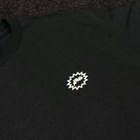 Image 4 of multilogo crew shirt black