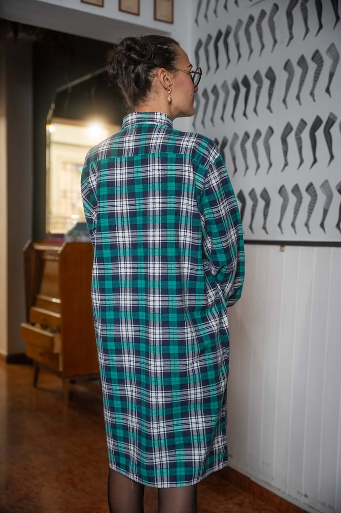 Image of Maxi abito in flanella