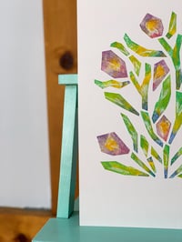 Image 2 of Kreidezeichnung #Floral rosa (Original) 