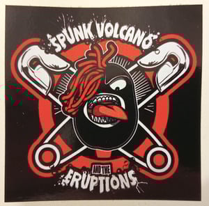 Image of Spunk Volcano & the Eruptions -  4 Vinyl Stickers Set