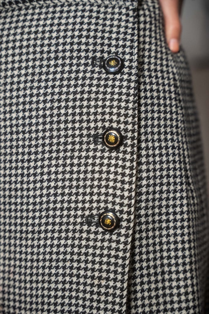 Image of Gonna pied de poule portafogli