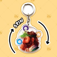 Image 1 of „Spinning Thoughts” Keychain