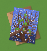 Festive Card Pack: Parakeets of London