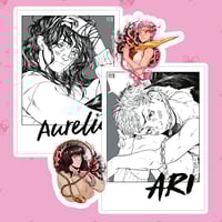 „The Protagonists” prints and stickers 