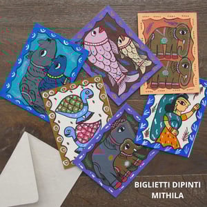Image of Biglietti dipinti nepalesi | Nepalese painted cards