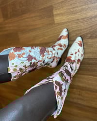 Image 3 of "Rodeo Showstopper" Animal print cowgirl boots