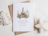 Image 2 of Winter Wonderland Religious Greeting Card Set of 5 or 10 Cards 