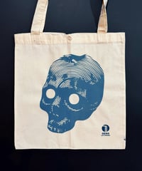 Image 2 of Skull Tote Bag - Screen Printed