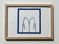 Image 1 of Lino print "Fish tail" - Signed Limited Edition.