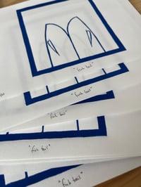 Image 2 of Lino print "Fish tail" - Signed Limited Edition.