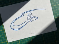 Image 2 of Lino print "Skate flow" - Signed Limited Edition.