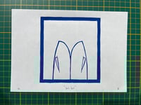 Image 3 of Lino print "Fish tail" - Signed Limited Edition.