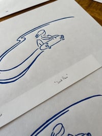 Image 4 of Lino print "Skate flow" - Signed Limited Edition.