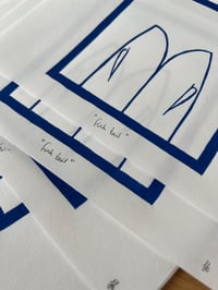 Image 4 of Lino print "Fish tail" - Signed Limited Edition.