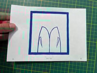 Image 5 of Lino print "Fish tail" - Signed Limited Edition.