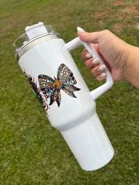Image 2 of 40oz Stainless Steel Saints Tumbler 