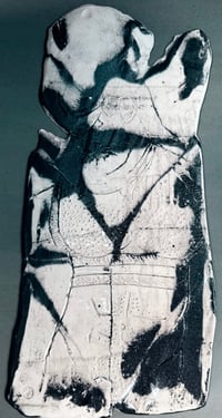 Image 1 of Lee - Nerikomi Hand Etched Tile