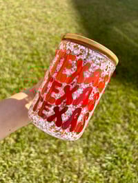 Image 1 of 15oz Glass Texas Snow Globe Mug 