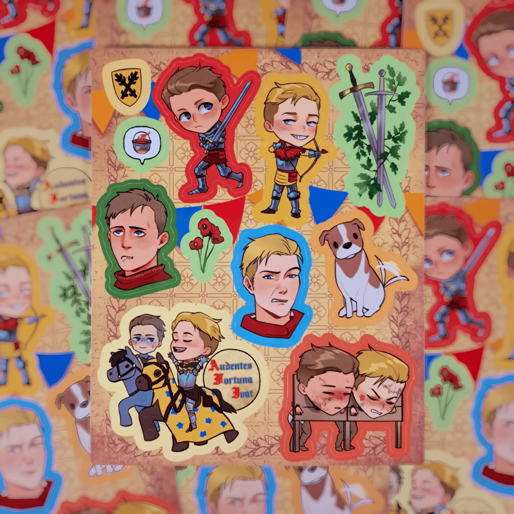 Image of Hansry sticker sheet