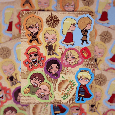Image of Vinland (s1-2) sticker sheet