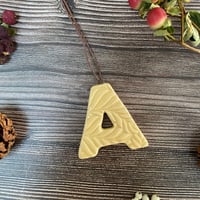 Image 2 of Ceramic Letter "A" Hanging Decoration