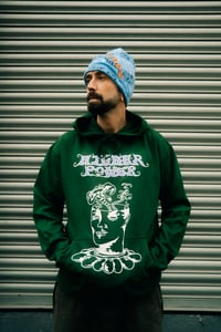 Image 2 of Flower Head Hoodie Forest Green *Sale*