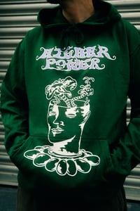 Image 1 of Flower Head Hoodie Forest Green *Sale*