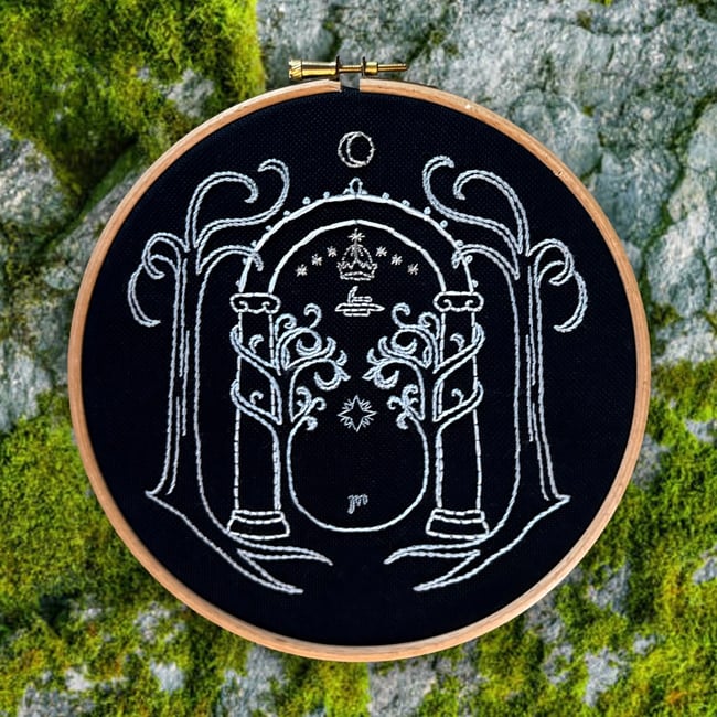 THE DOORS OF DURIN *EMBROIDERY KIT* - adapted by Anna Stead