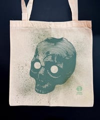 Image 4 of Skull Tote Bag - Screen Printed