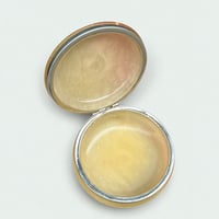 Image 7 of Grande Boîte à bijoux en albâtre avec fleurs de cerisier rose - vintage 1970s.