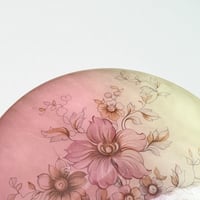 Image 6 of Grande Boîte à bijoux en albâtre avec décor de fleurs - vintage 1970s.