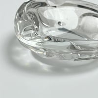 Image 4 of Petit cendrier en verre vintage carte à jouer Pique - Années 60 bistrot rétro