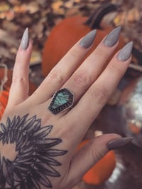 Image 1 of  Darkness come to me ring 9.75