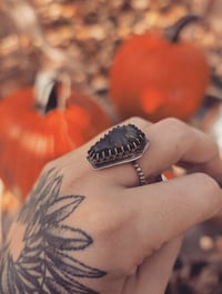 Image 2 of  Darkness come to me ring 9.75