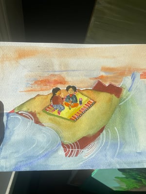 Two Friends & Jasmine Tea  (ORIGINAL)