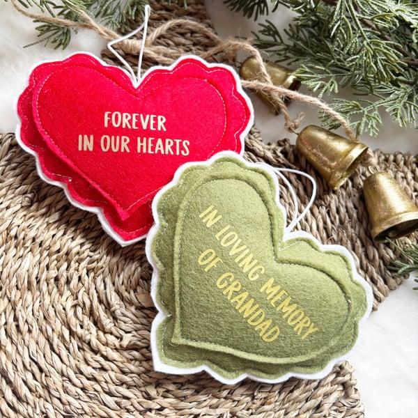 Image of Remembrance heart decoration 