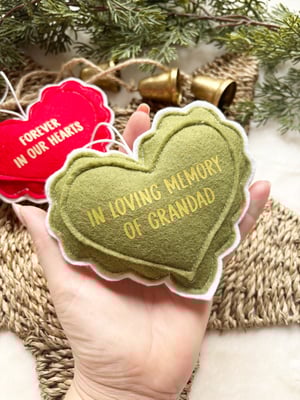 Image of Remembrance heart decoration